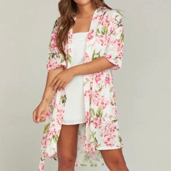 Show Me Your Mumu Open Front Floral Kimono Duster One Size - Picture 1 of 7